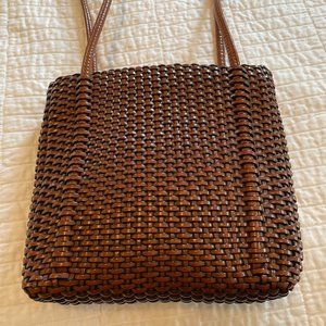 Nine West faux leather Basket Weave shoulder bag